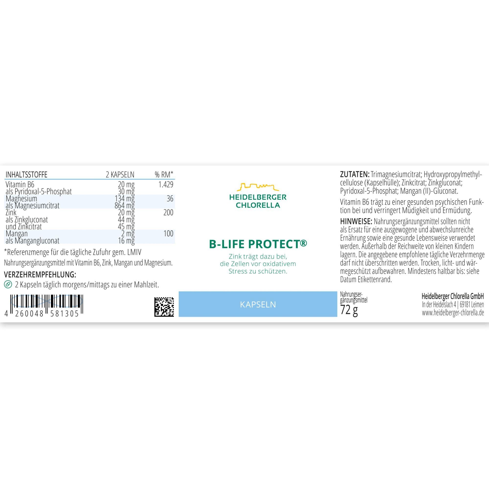 HEIDELBERGER CHLORELLA® B-Life Protect Kapseln